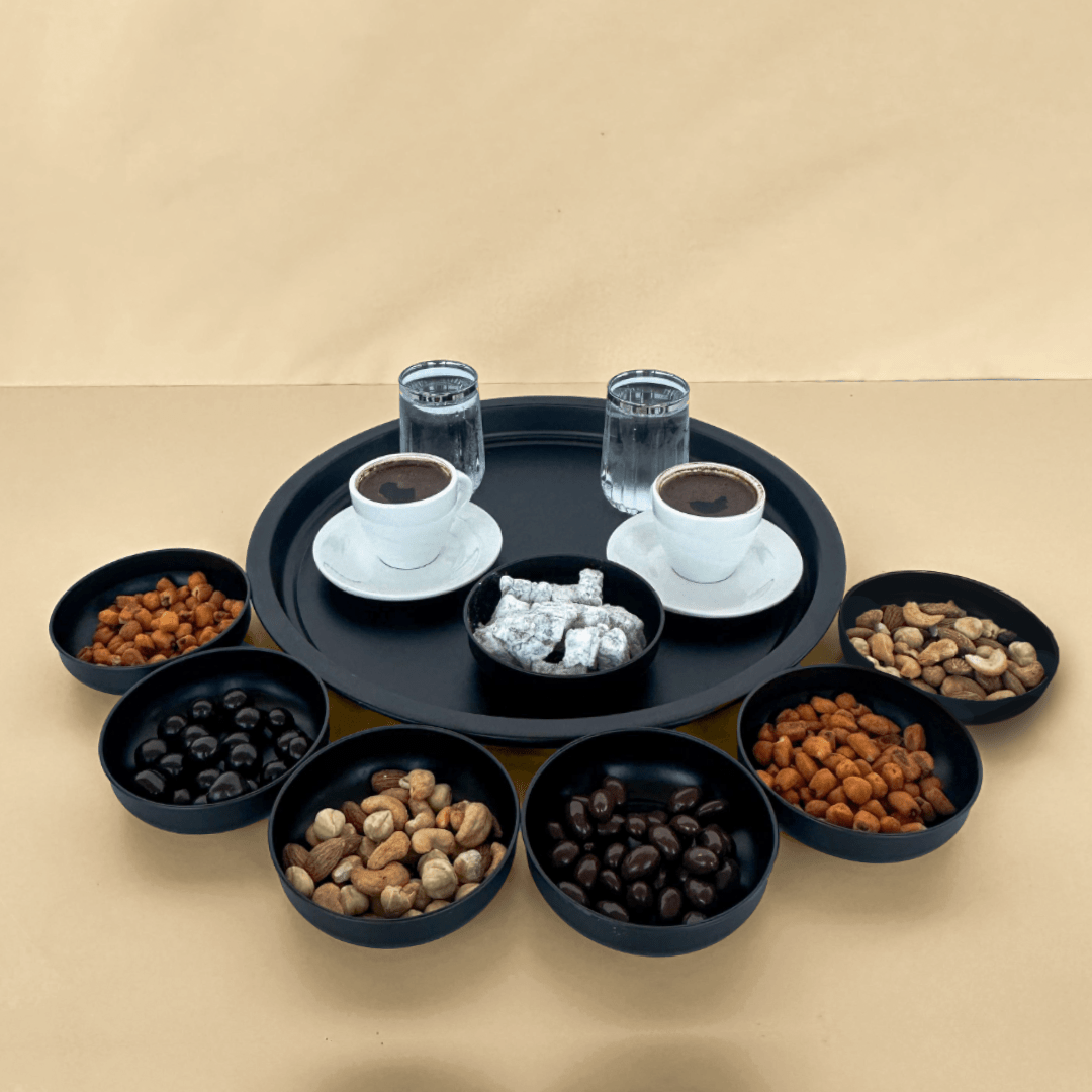 Sarkap Home 7'li Çerezlik ve Servis Tepsisi Seti