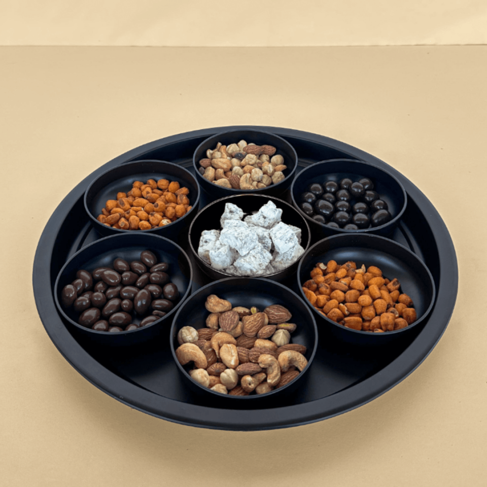 Sarkap Home 7'li Çerezlik ve Servis Tepsisi Seti