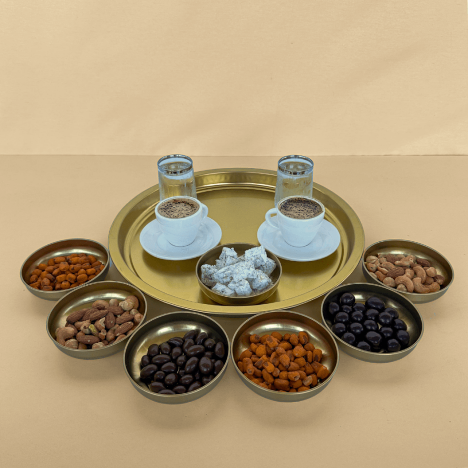 Sarkap Home 7'li Çerezlik ve Servis Tepsisi Seti