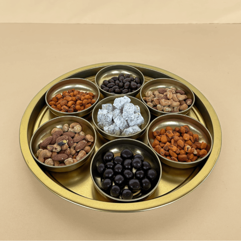 Sarkap Home 7'li Çerezlik ve Servis Tepsisi Seti