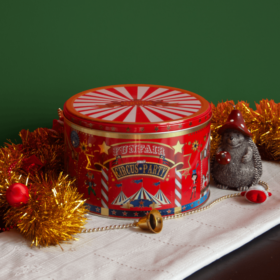 Sarkap Home Yuvarlak Dekoratif Metal Saklama Kutusu Siyah