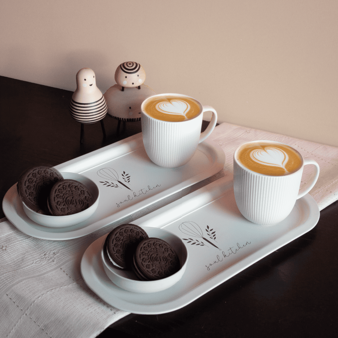 Sarkap Home 2'li Oval Sunumluk Tepsi SoulKitchen