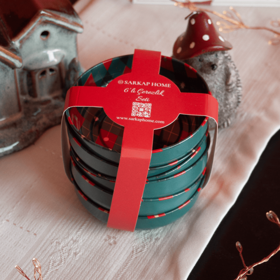 Sarkap Home 6'lı Çerezlik Seti BaklavaGold