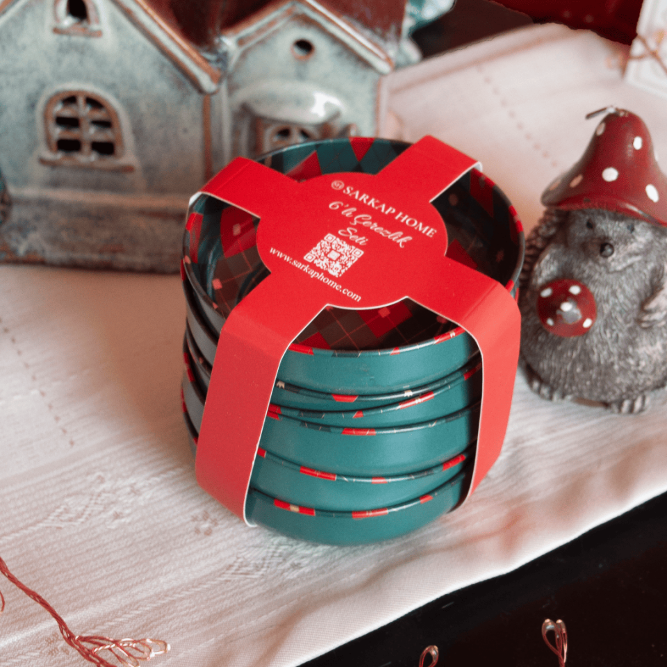 Sarkap Home 6'lı Çerezlik Seti BaklavaGold