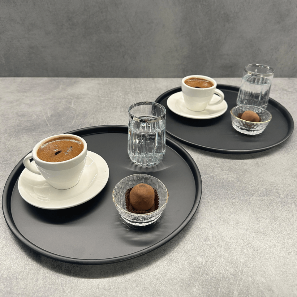 Sarkap Home 2'li Yuvarlak Sunumluk Tepsi