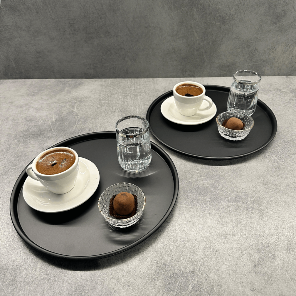 Sarkap Home 2'li Yuvarlak Sunumluk Tepsi