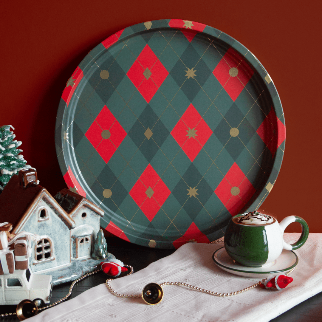 Sarkap Home Dekoratif Metal Tepsi Baklava