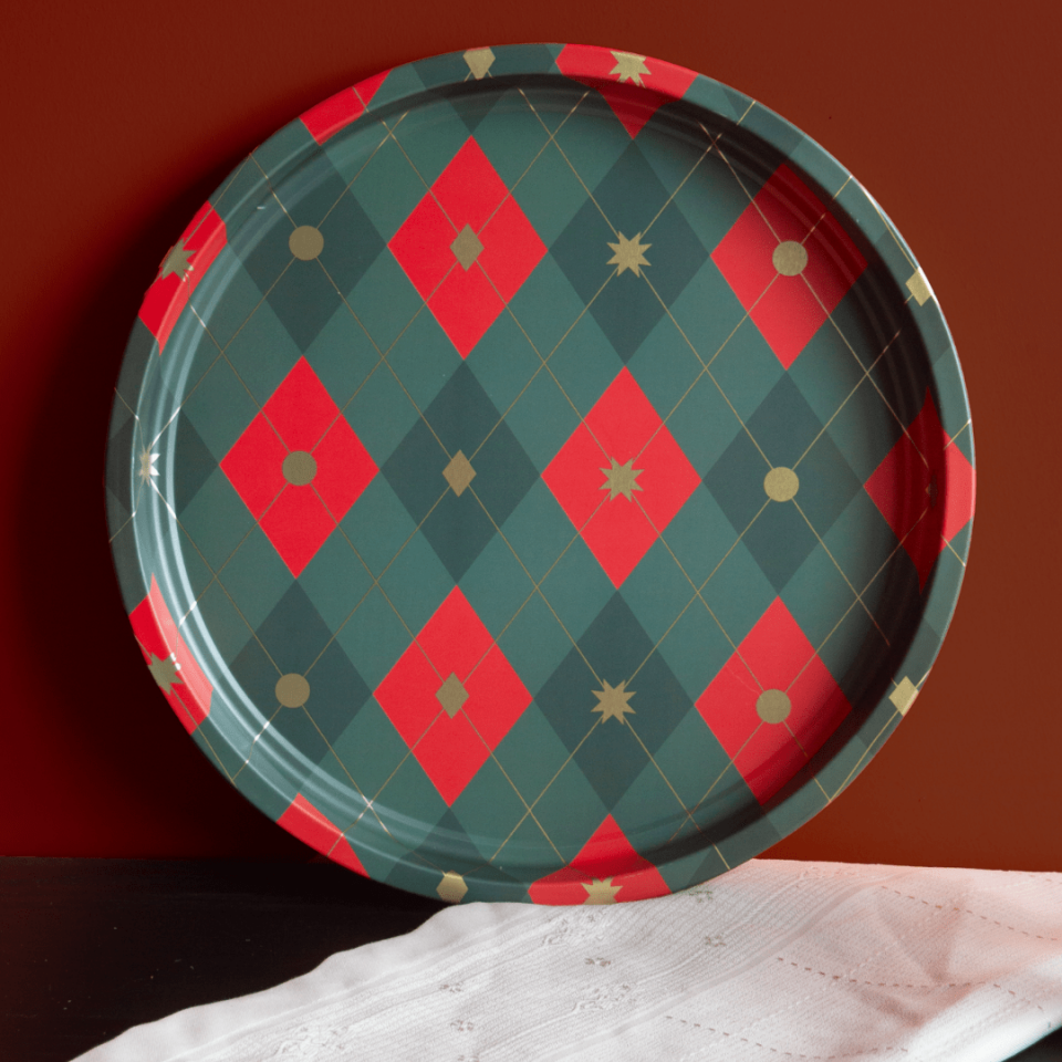 Sarkap Home Dekoratif Metal Tepsi Baklava