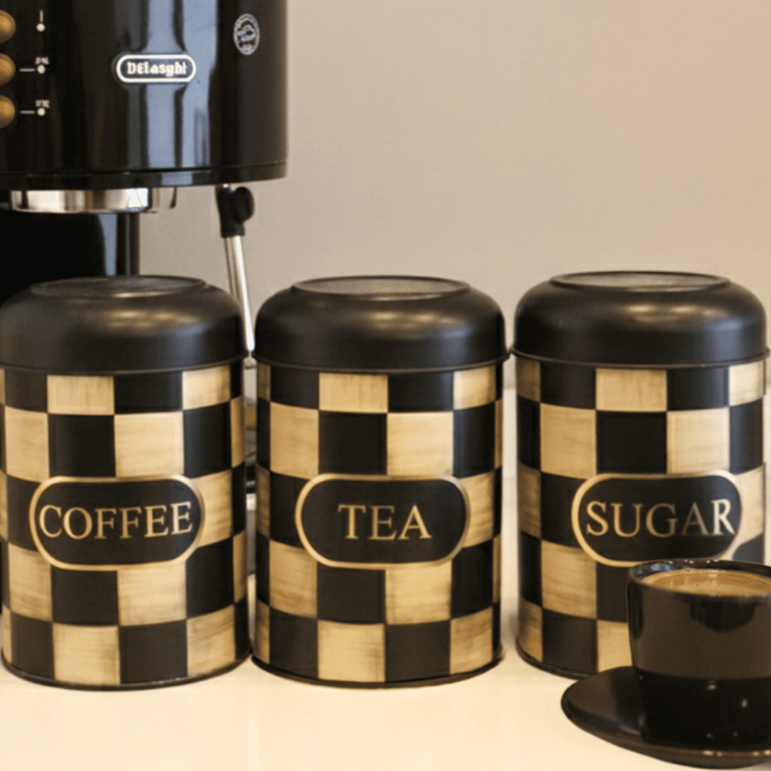 Sarkap Home Kubbe Kapaklı 3'lü Dekoratif Metal Saklama Kutusu Seti