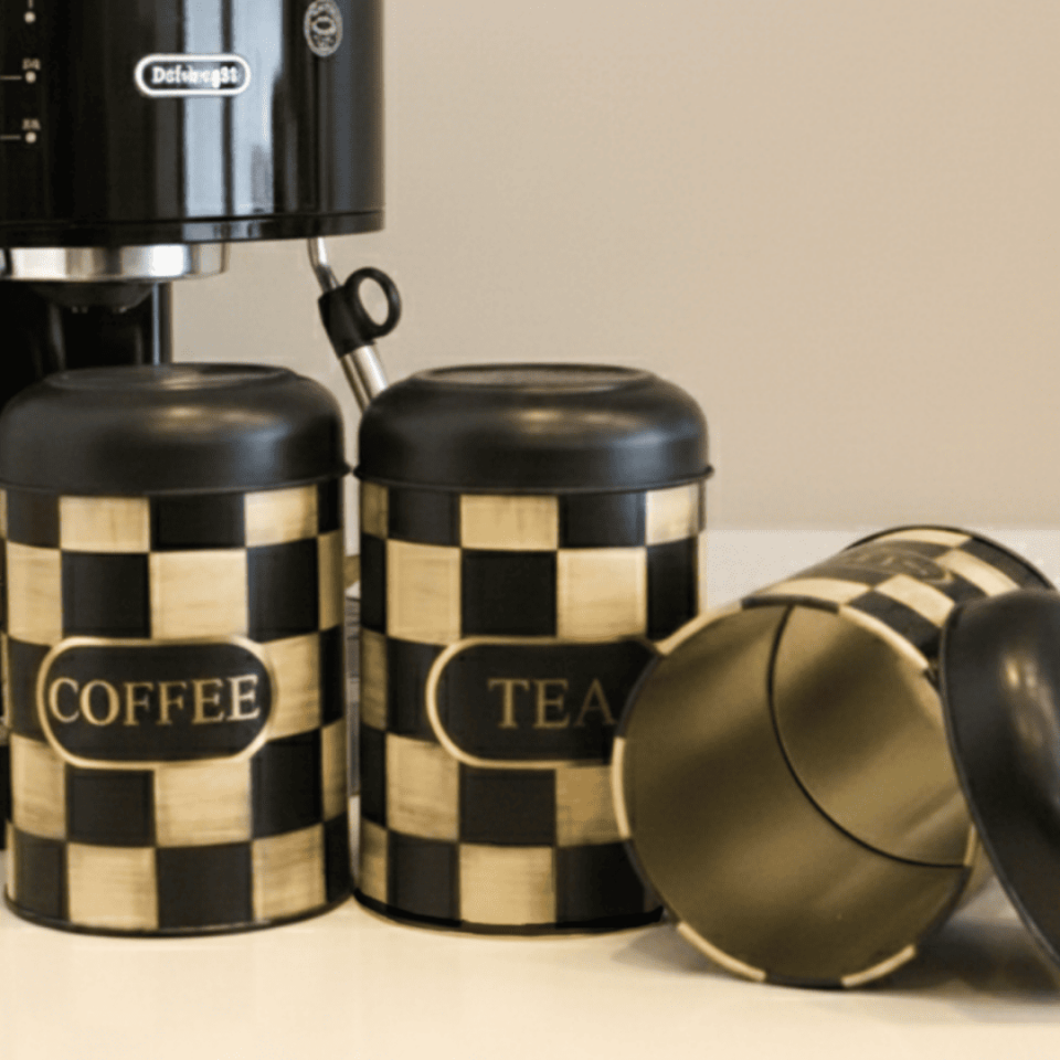 Sarkap Home Kubbe Kapaklı 3'lü Dekoratif Metal Saklama Kutusu Seti