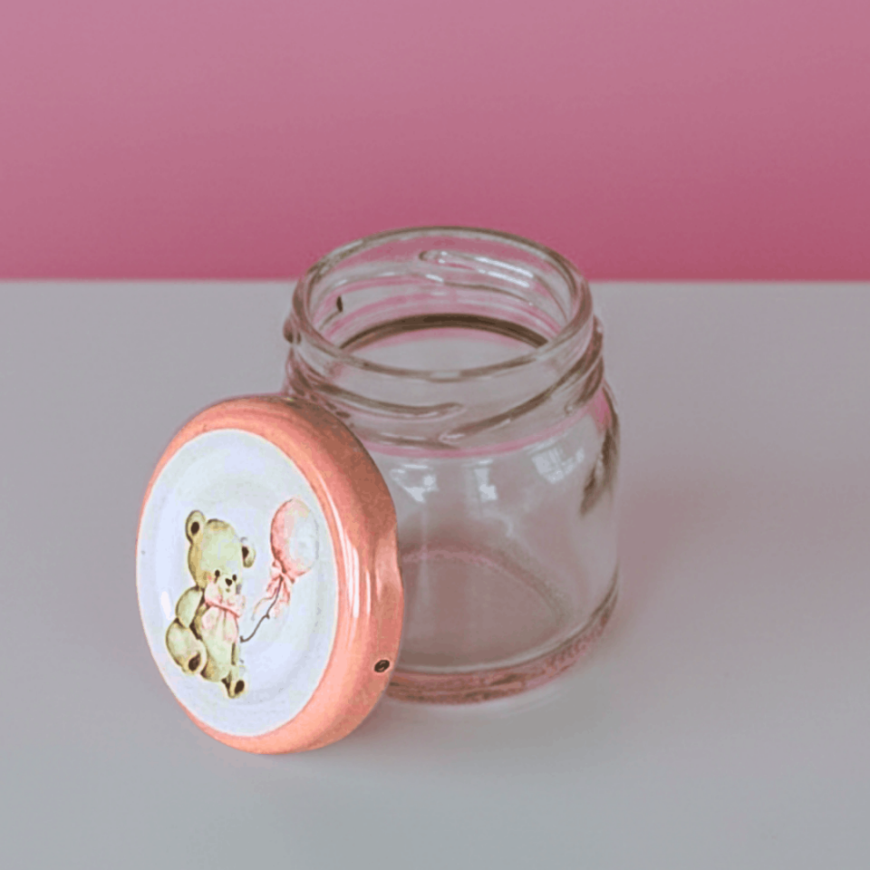 Sarkap Home 6'lı 40 ml Cam Kavanoz Seti PembeAyıcık