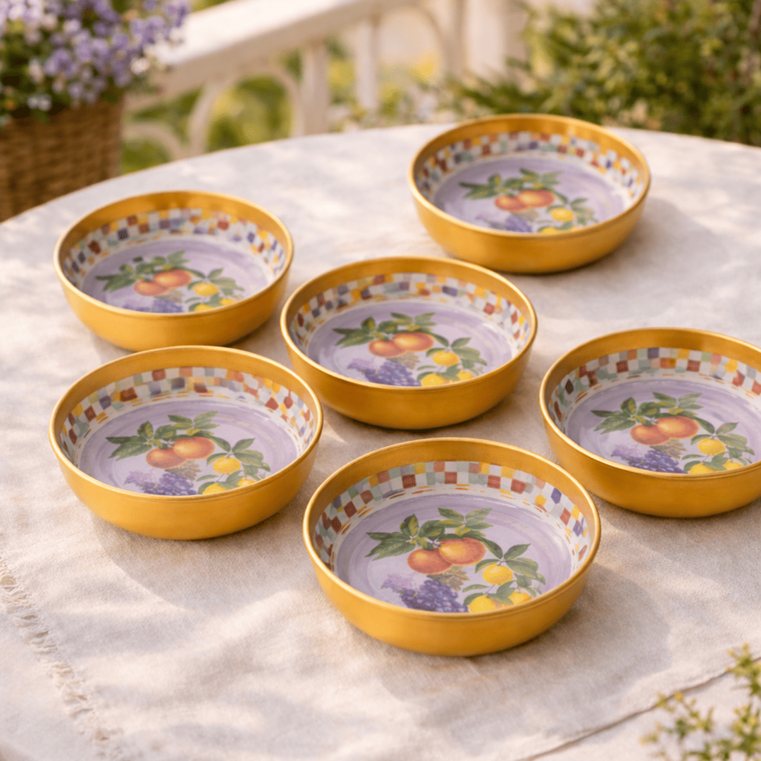 Sarkap Home 6'lı Çerezlik Seti LaDolceVitaTuruncu