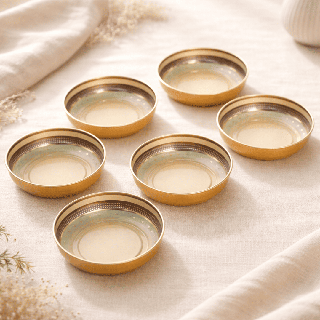 Sarkap Home 6'lı Çerezlik Seti Golden Joy