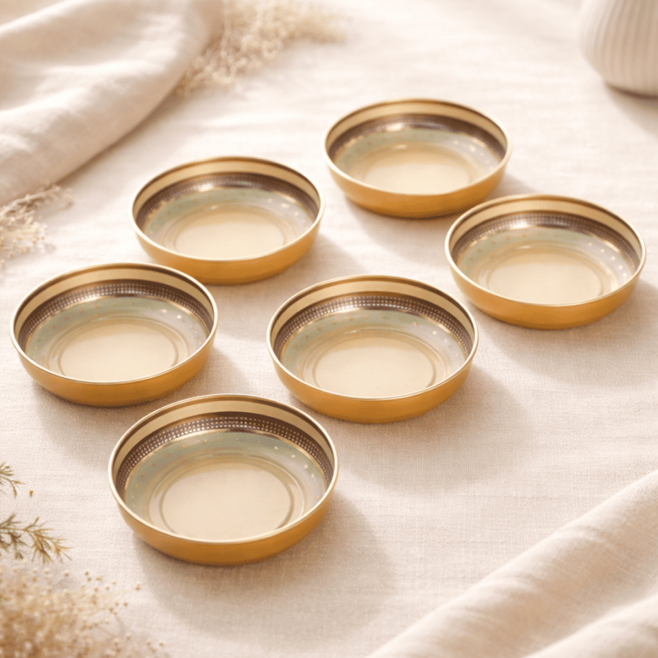 Sarkap Home 6'lı Çerezlik Seti GoldenJoy