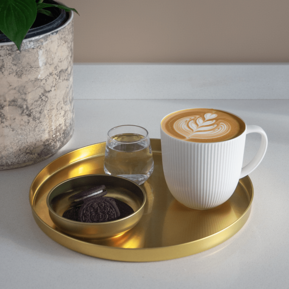 Sarkap Home 6'lı Derin Sunumluk Tepsi Seti - Gold