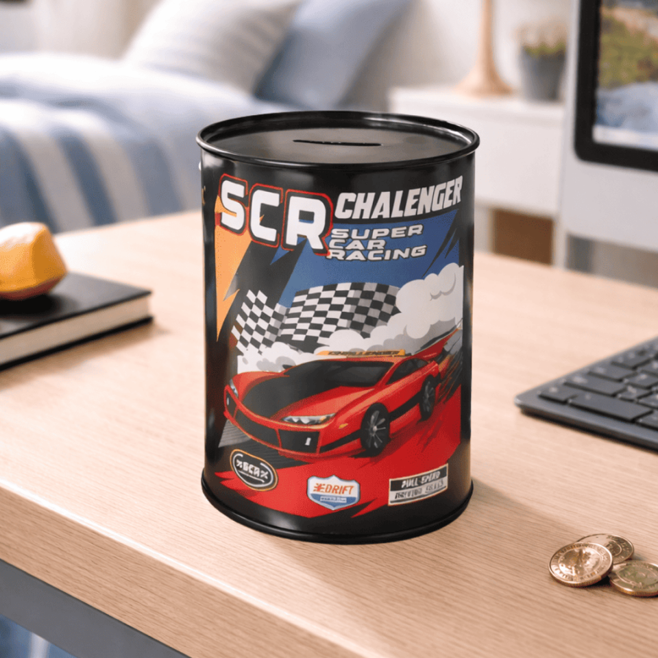 Sarkap Home Metal Kumbara ve Kalem Kutusu Seti