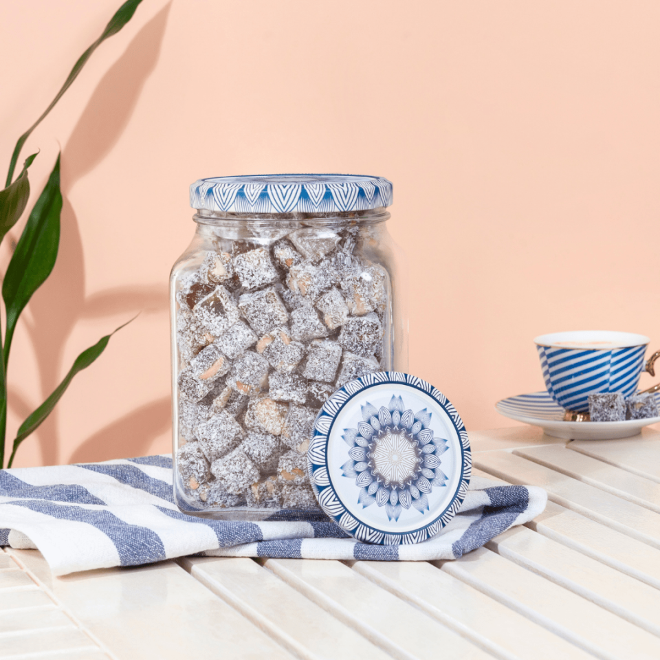 Sarkap Home Kapak Hediyeli 1600 ml Kare Kavanoz YeşilÇini