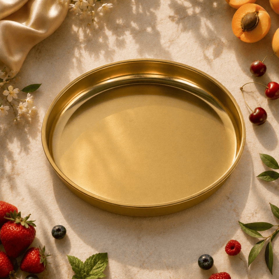 Sarkap Home 26 Cm Gold Meyve Tabağı Gold