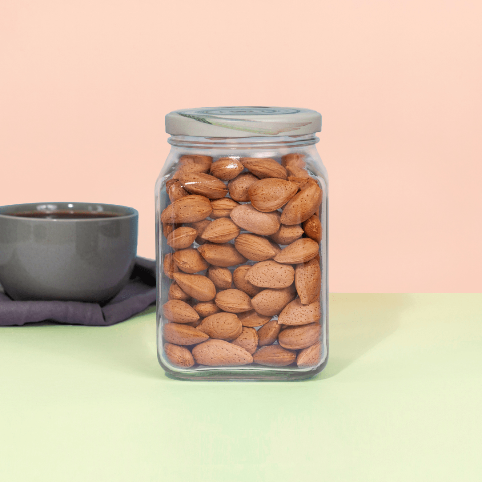 Sarkap Home Kapak Hediyeli 1600 ml Kare Kavanoz Batique