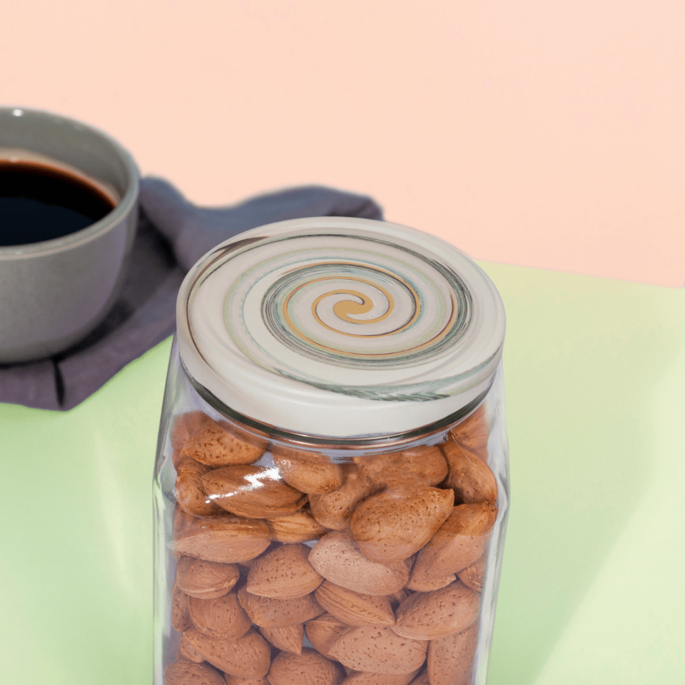 Sarkap Home Kapak Hediyeli 1600 ml Kare Kavanoz Batique