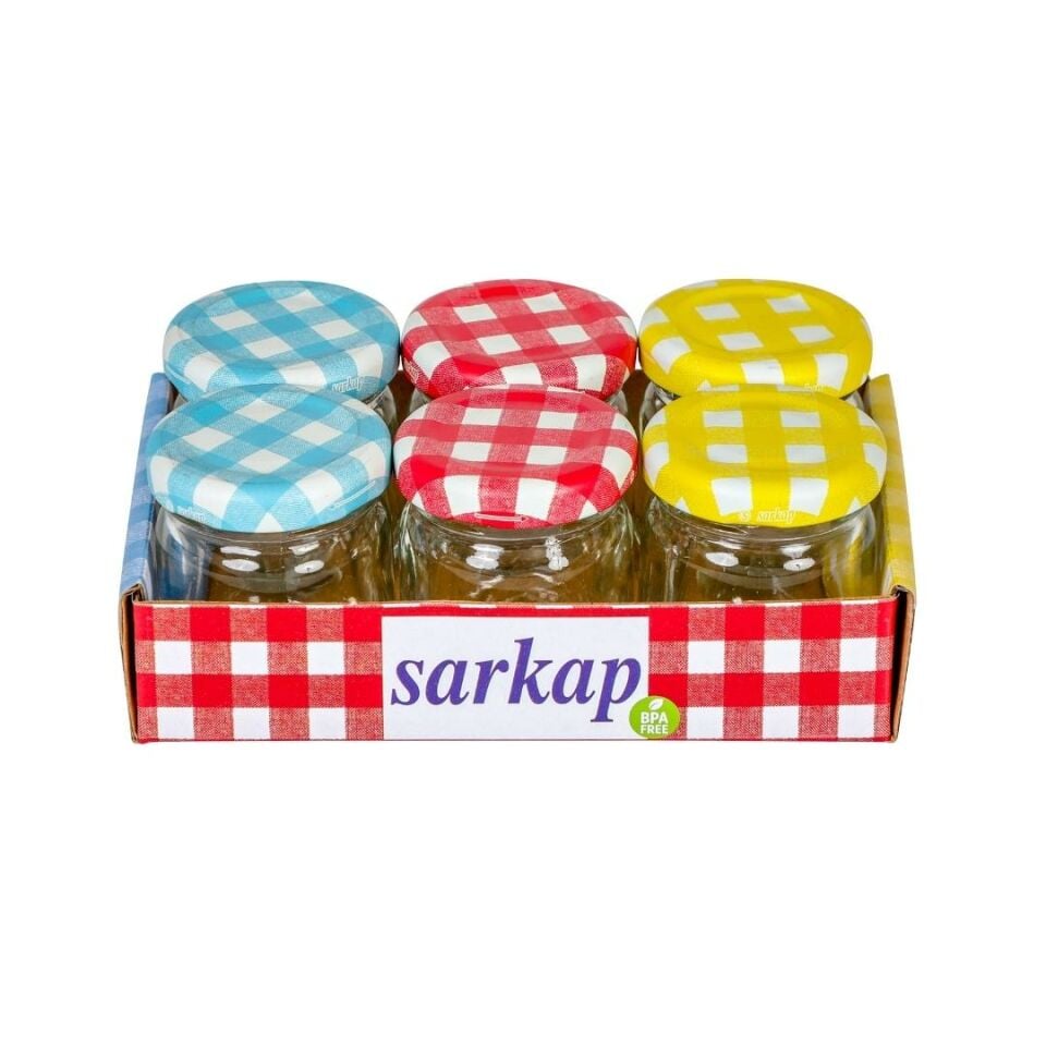 Sarkap Home 6'lı 40 ml Yuvarlak Cam Kavanoz
