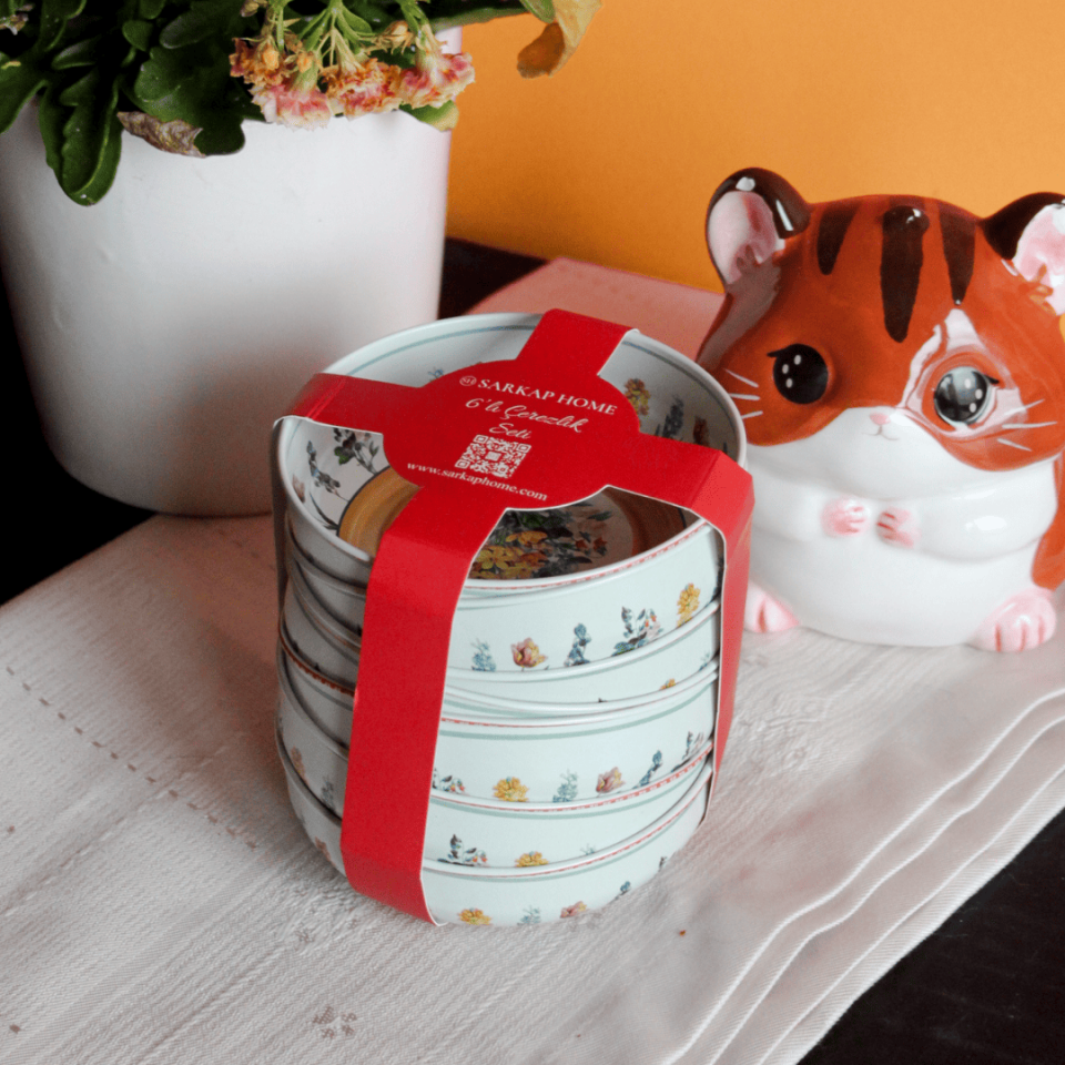 Sarkap Home 6'lı Çerezlik Seti Buket