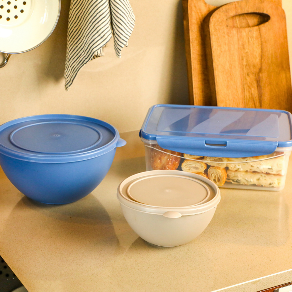 Plastik Kapaklı Saklama Kabı Seti