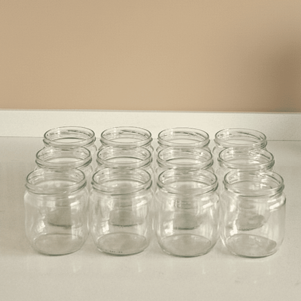 Sarkap Home 12'li 425 ml Kapaksız Cam Kavanoz