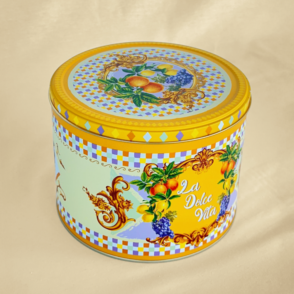 Lemon Design Dekoratif Metal Saklama Kutusu