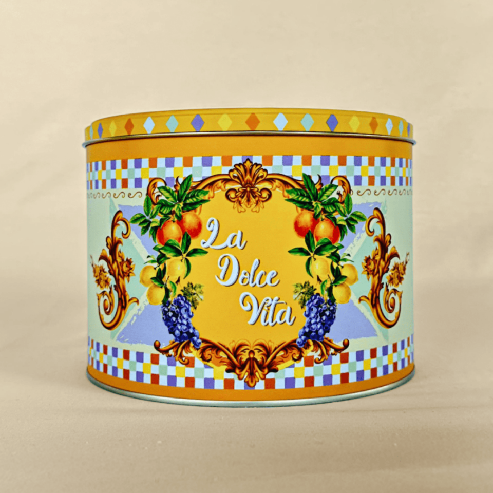 Lemon Design Dekoratif Metal Saklama Kutusu
